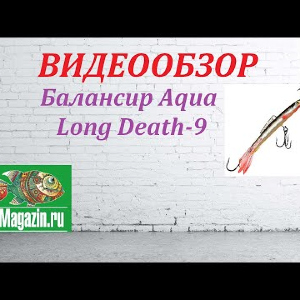 Видеообзор Балансира Aqua Long Death-9 по заказу Fmagazin.