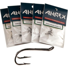 Крючки Ahrex HR428 Tying Double №10 Black (упаковка - 5шт)