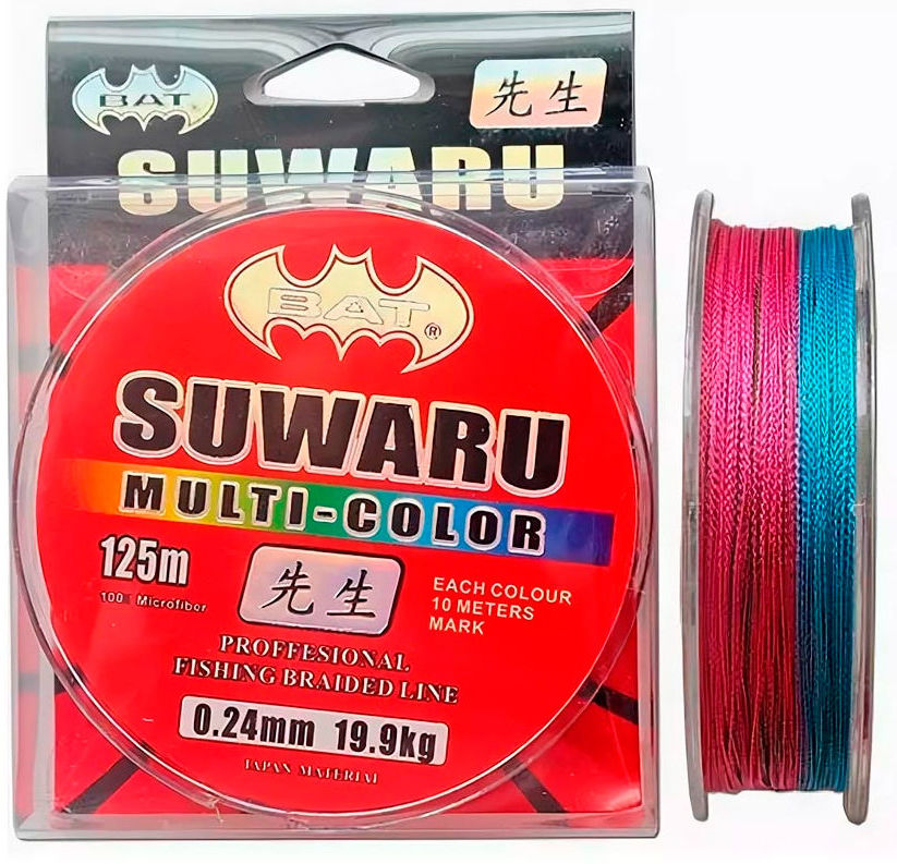 Леска BAT Suwaru 125м 0.22мм (Multicolor)