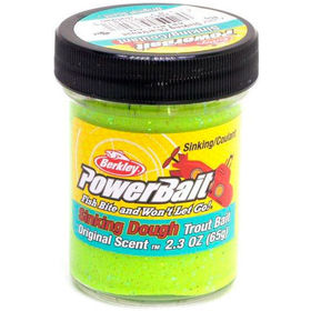 Паста Berkley PowerBait Sinking Glitter Trout Bait Chartreuse (65г)
