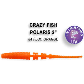 Силиконовая приманка Crazy Fish Polaris 2 / 17-54-64-6 / Кальмар (8 шт.)
