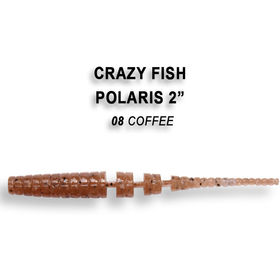 Силиконовая приманка Crazy Fish Polaris 2 / 17-54-8-6 / Кальмар (8 шт.)