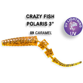 Силиконовая приманка Crazy Fish Polaris 3 / 24-68-9-4 / Креветка (8 шт.)