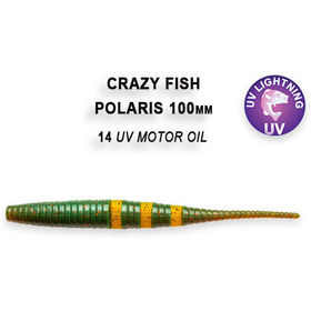 Силиконовая приманка Crazy Fish Polaris 4 / 38-100-14-6 / Кальмар (6 шт.)