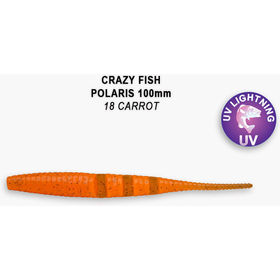 Силиконовая приманка Crazy Fish Polaris 4 / 38-100-18-6-F / Кальмар (6 шт.)