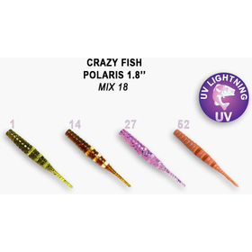 Силиконовая приманка Crazy Fish Polaris 5 / 5-45-М18-6 / Кальмар (8 шт.)