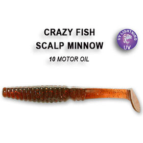Силиконовая приманка Crazy Fish Scalp Minnow 3,2 / 7-8-10-4 / Креветка (5 шт.)