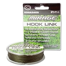 Поводковый материал плетённый тонущий Mirage Hook Link 25м 9,10 кг (зеленый/черный)