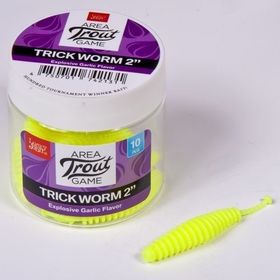 Слаг Lucky John Pro Series Trick Worm 2.0 (5см) S88 (упаковка - 10шт)