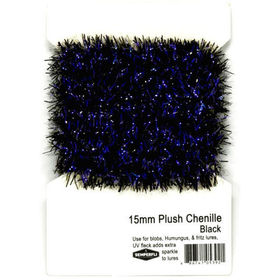 Синель Semperfli Plush Transluscent Chenille 15мм (Black)
