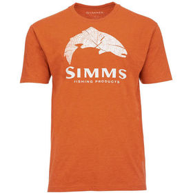 Футболка Simms Wood Trout Fill T-Shirt Adobe Heather р.M