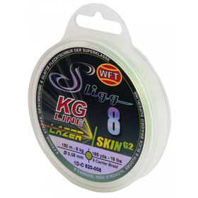 Леска плетеная WFT KG Sligg Lazer Skin G2 x8 Chartreuse