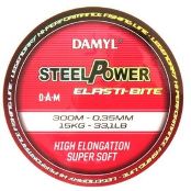 Леска карповая DAM Damyl Steelpower Elasti-Bite Mono FLUORO PINK