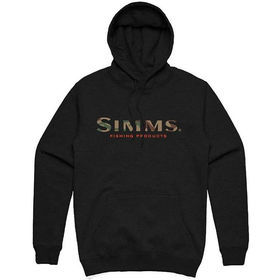 Толстовка Simms Logo Hoody (Black) р.L