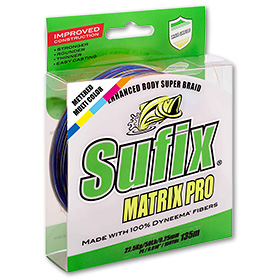 Леска плетёная Sufix Matrix Pro New (разноцветная)