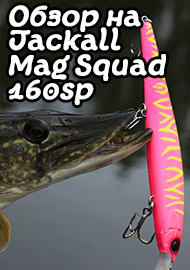 Обзор: Большой и вкусный! Обзор на Jackall Mag Squad 160sp.