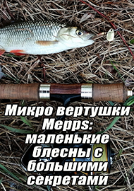 Статьи: Микровертушки Mepps: маленькие блесны с большими секретами