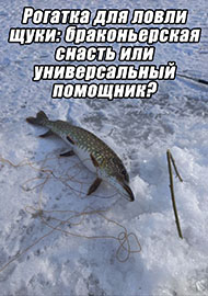 Статьи: Рогатка для ловли щуки: браконьерская снасть или универсальный помощник?
