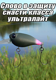 Статьи: Слово в защиту снасти класса ультралайт.