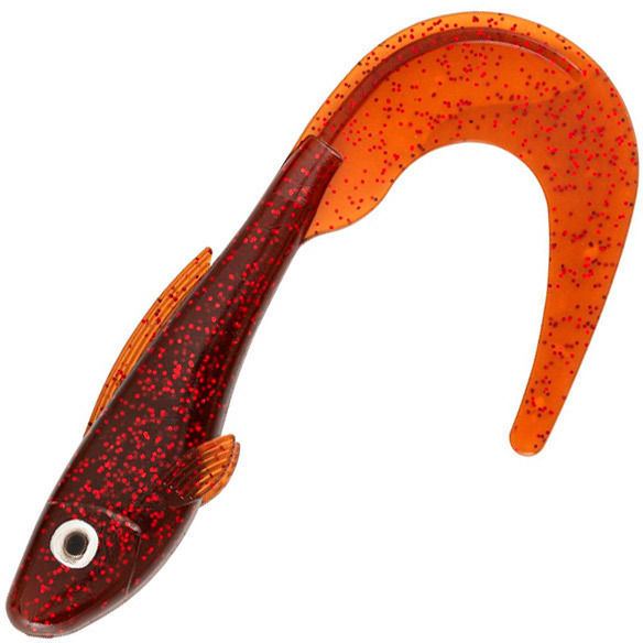 Мягкая приманка Abu Garcia Beast Curl Tail (17 см) Red Motoroil