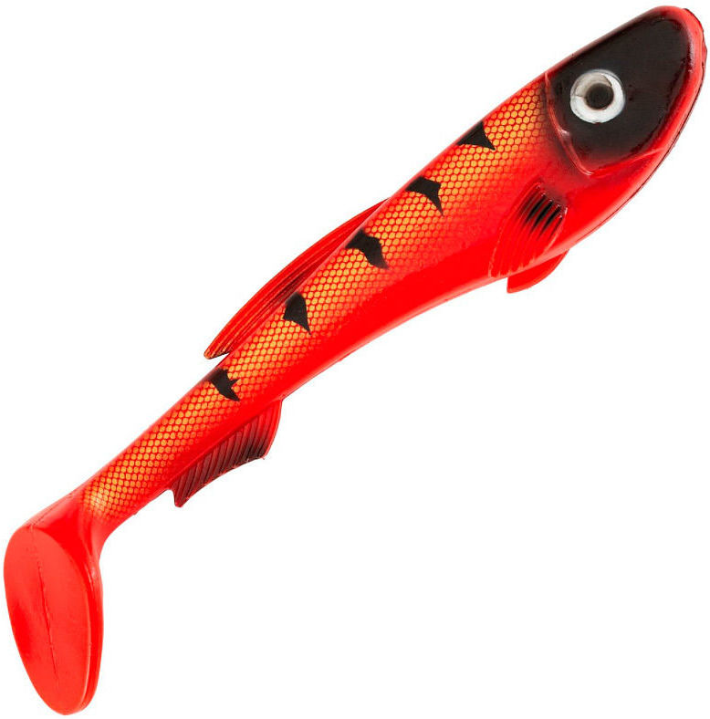 Мягкая приманка Abu Garcia Beast Paddle Tail (17 см) Red Tiger (упаковка - 2 шт)