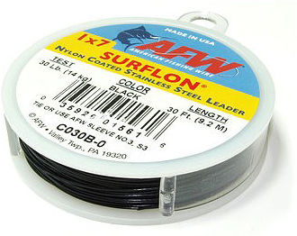 Поводковый материал AFW Surflon Black 1x7 7кг 9.2м C015B-0