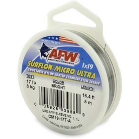Поводковый материал AFW Surflon Micro Ultra Bright 1x19 5кг/5м CM19-11T-A