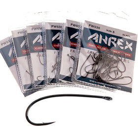 Крючки Ahrex FW530 Sedge Dry №10 Black Nickel (упаковка - 24шт)