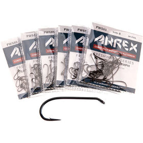 Крючки Ahrex FW560 Nymph Traditional №8 Black Nickel (упаковка - 24шт)