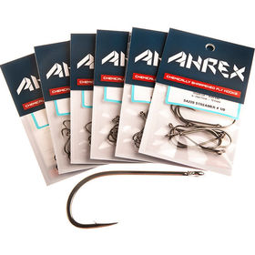 Крючки Ahrex SA220 Streamer S/E №4 A-Steel (упаковка - 12шт)