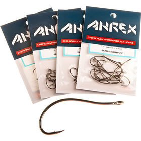 Крючки Ahrex SA250 Shrimp №8 A-Steel (упаковка - 12шт)