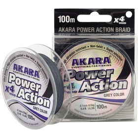Шнур Akara Power Action 135м 0.10мм (Grey)