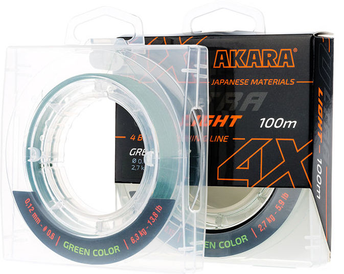 Шнур Akara Ultra Light 100м 0.06мм (Green)