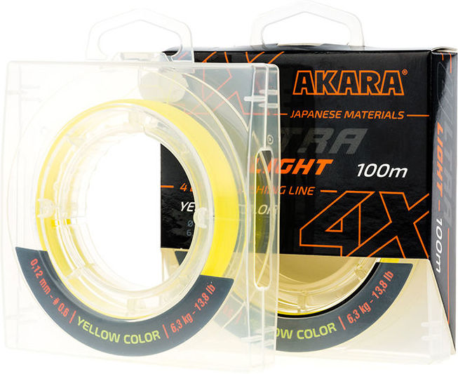 Шнур Akara Ultra Light 100м 0.06мм (Yellow)