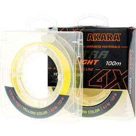 Шнур Akara Ultra Light 100м 0.06мм (Yellow)