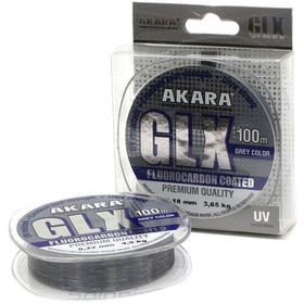 Леска Akara GLX Premium Grey 100м 0.14мм (серая)