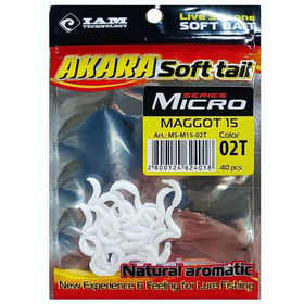 Опарыш искусственный Akara Mikro Maggot (1.5см) 02T (упаковка - 40шт)