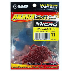 Опарыш искусственный Akara Mikro Maggot (1.5см) 11 (упаковка - 40шт)