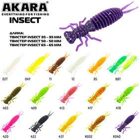Твистер Akara Insect 35 (3.5см) 02T (упаковка - 8шт)