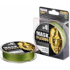 Леска плетеная Akkoi Mask Plexus 125м 0.08мм (желтая)