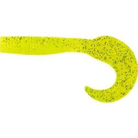 Приманка съедобная ALLVEGA Flutter Tail Grub 8см 3,6г (7шт.) цвет chartreuse