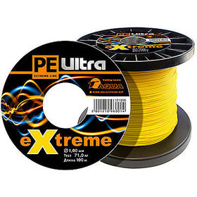 Леска плетеная Aqua PE Ultra Extreme 100 м 1.0 мм (желтая)