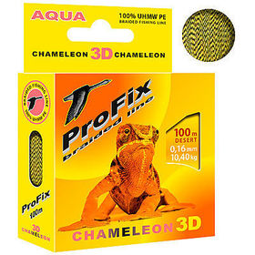 Леска плетеная Aqua ProFix Chameleon 3D Desert 100 м 0.08 мм (песчано-коричневая пиксельный камуфляж)