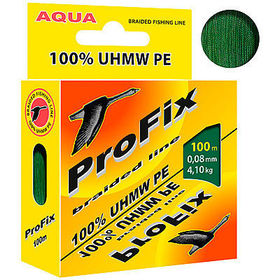 Леска плетеная Aqua ProFix Dark-Green 100 м 0.06 мм (темно-зеленая)