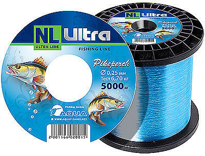 Леска летняя Aqua Nl Ultra Pikeperch (Судак) 5000 м 0.40 мм (светло-голубая)