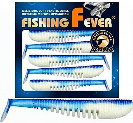 Риппер Aqua FishingFever Comb (7 см) 006 бело-синий (упаковка - 5 шт)