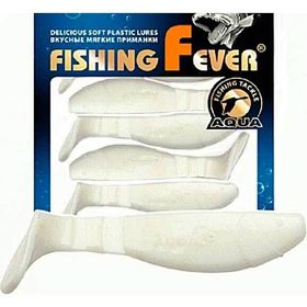 Риппер Aqua FishingFever Flat (10 см) 001 белый (упаковка - 4 шт)