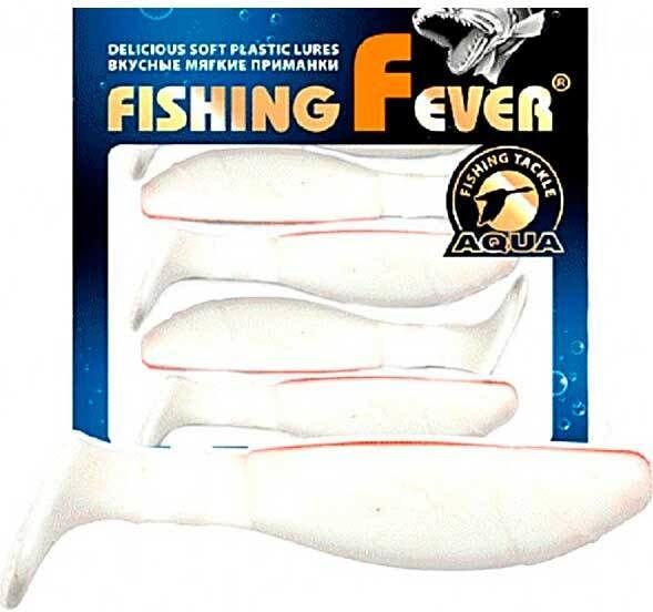 Риппер Aqua FishingFever Flat (10 см) 003 бело-красный (упаковка - 4 шт)