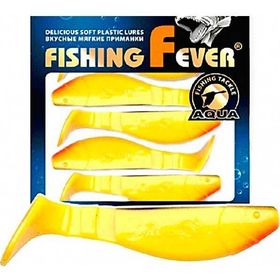 Риппер Aqua FishingFever Flat (10 см) 061 желто-черный с красным (упаковка - 4 шт)