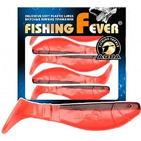 Риппер Aqua FishingFever Flat (10 см) WH10 красно-коричневый (упаковка - 4 шт)